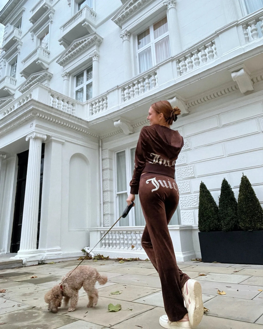 Women's Y2K Jogging Two-Piece Hooded Set Fall Winter Jogger Comfortable Pantsuit Long-Sleeved Jacket Coat & Trousers Casual Sets